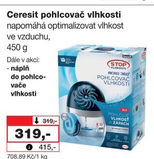 Pohlcovač vlhkosti Aero 360° Ceresit