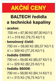 ředidla a tech. kapaliny