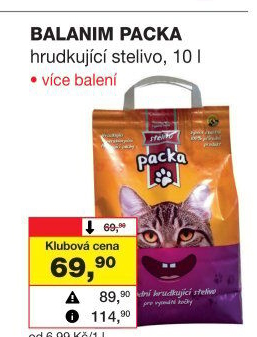 Stelivo pro kočky Packa Balanim