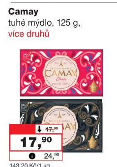 Tuhé mýdlo Camay