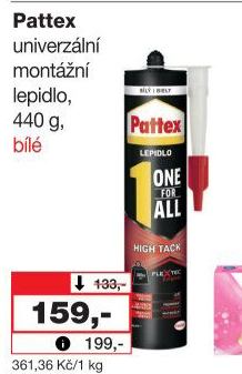 Univerzální montážní lepidlo Pattex One For All