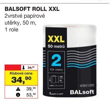 Utěrky kuchyňské 2vrstvé XXL BALsoft