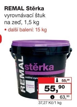 Vyrovnávací stěrka Remal