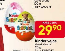Čokoládové vajíčko s překvapením Kinder Surprise