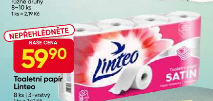 Toaletní papír 3vrstvý Linteo