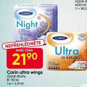 Vložky dámské Ultra Wings Carine