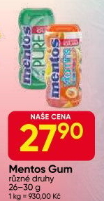 Žvýkačky Mentos