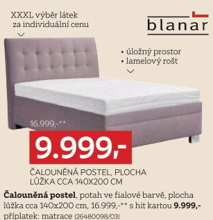 ČALOUNĚNÁ POSTEL