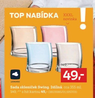 SET SKLENIČEK - 2KS