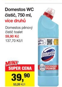Čistič WC gelový Domestos