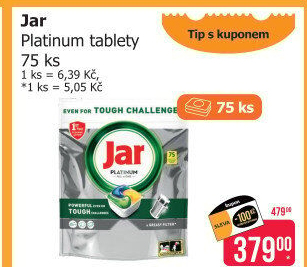 Kapsle do myčky Platinum Jar