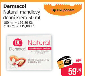 Krém pleťový mandlový Natural Dermacol