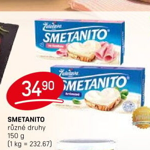Sýr tavený Smetanito Želetava