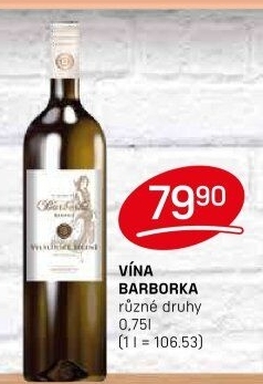 Vína Vinařství Barborka