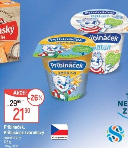 Dezert tvarohový Pribináček