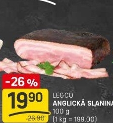 Anglická slanina LE&amp