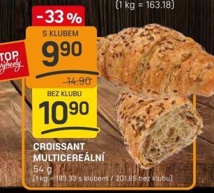 Croissant multicereální