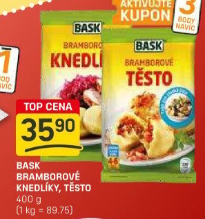 Knedlíky bramborové v prášku Bask