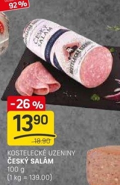 Salám český Kostelecké uzeniny