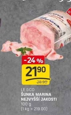 Šunka Marina nejvyšší jakosti LE&amp