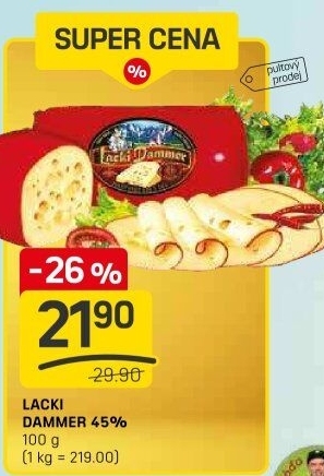 Sýr 45% Lacki Dammer