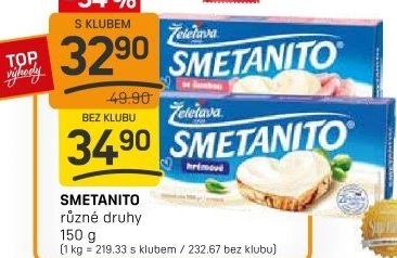 Sýr tavený Smetanito Želetava