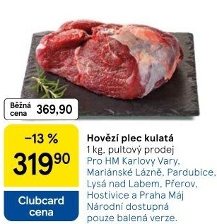 Hovězí plec kulatá - falešná svíčková