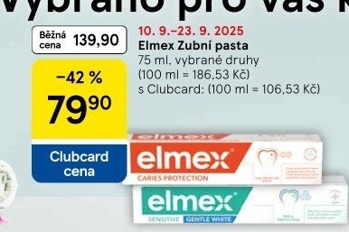 Pasty na zuby Elmex