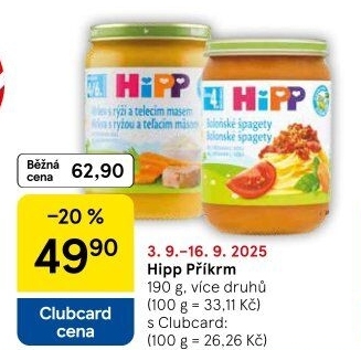 Příkrmy Bio HiPP