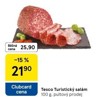 Salám turistický Tesco