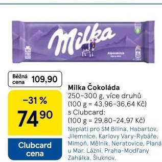 Čokoláda Milka