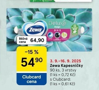 Papírové kapesníčky 3vrstvé Zewa - box
