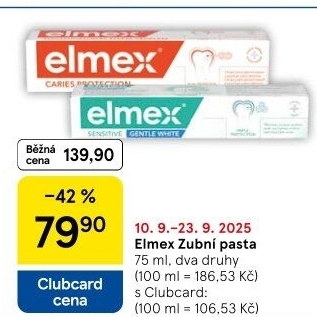 Pasty na zuby Elmex