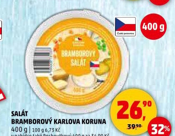 Bramborový salát Karlova Koruna