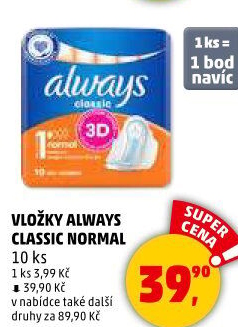 Vložky dámské Classic Always