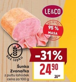 Šunka Zvonařka nejvyšší jakosti LE&amp