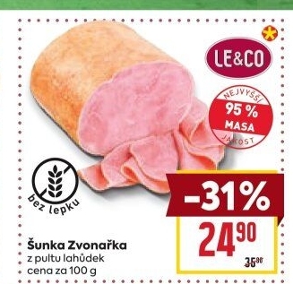 Šunka Zvonařka nejvyšší jakosti LE&amp
