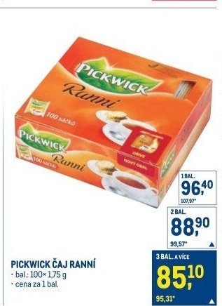 Čaj černý Ranní Pickwick