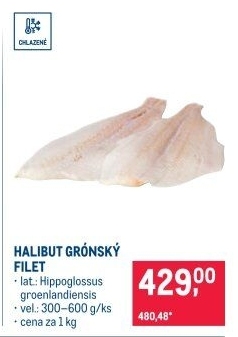 Halibut grónský filety