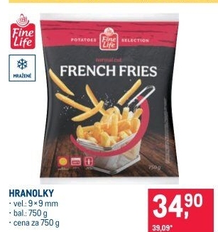 Hranolky mražené Fine Life