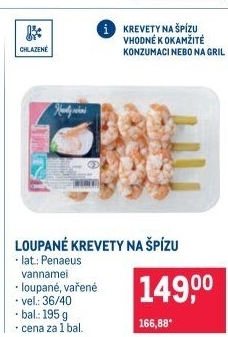 Krevetový špíz