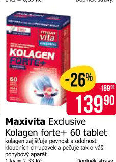 Doplněk stravy Kolagen forte+ Exclusive MaxiVita