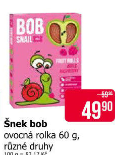 Ovocné pásky Šnek BOB LLC Eco Snack