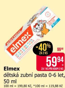 Pasta na zuby dětská Elmex