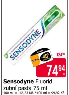 Pasta na zuby Fluoride Sensodyne