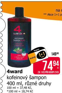 Šampon kofeinový 4ward