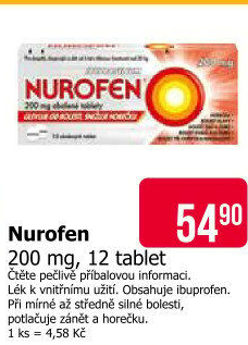 Tablety proti bolesti 200 Nurofen