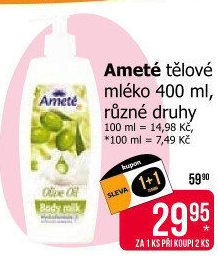 Tělové mléko Ameté