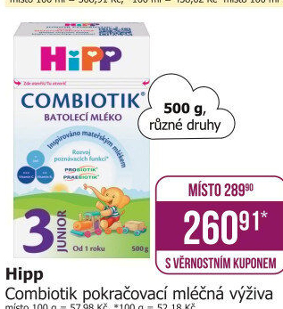 Kojenecká výživa Combiotik Hipp