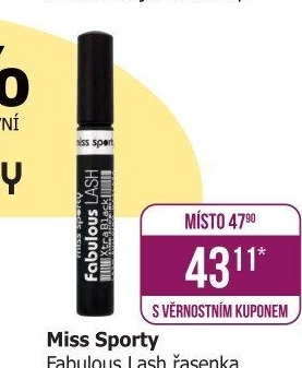 Řasenka Fabulous Lash Miss Sporty